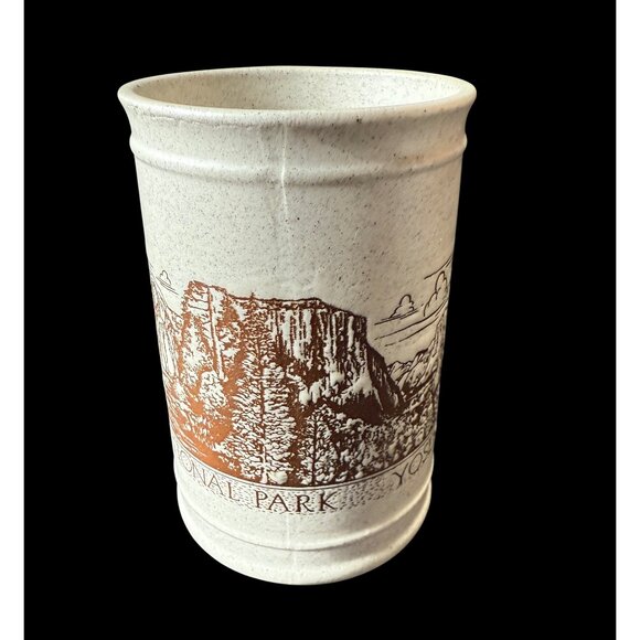 VTG Yosemite National Park Stoneware Ceramic 16 oz Mug Karol Western - Japan - Picture 2 of 5